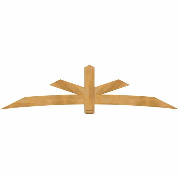 Ekena Millwork Alberta Rough Sawn Timber Gable Bracket, Western Red Cedar, 108"W x 27"H x 4"D x 6"F, 6/12 Pitch GBW108X27X0406ALB00RWR - main